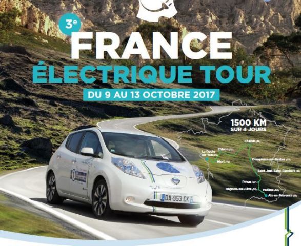 Le France lectrique Tour est sur le dpart 